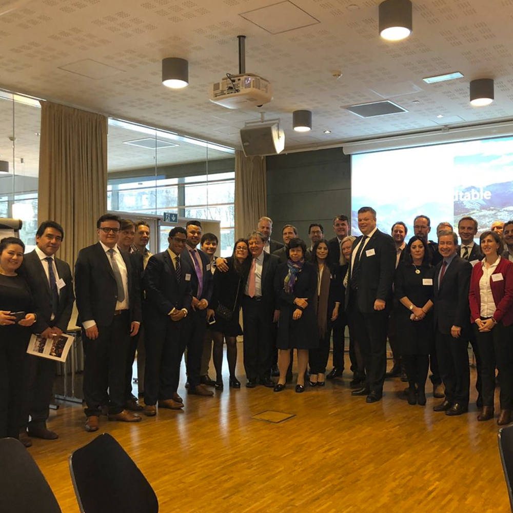 Business roundtable with Colombian foreign minister at NHO